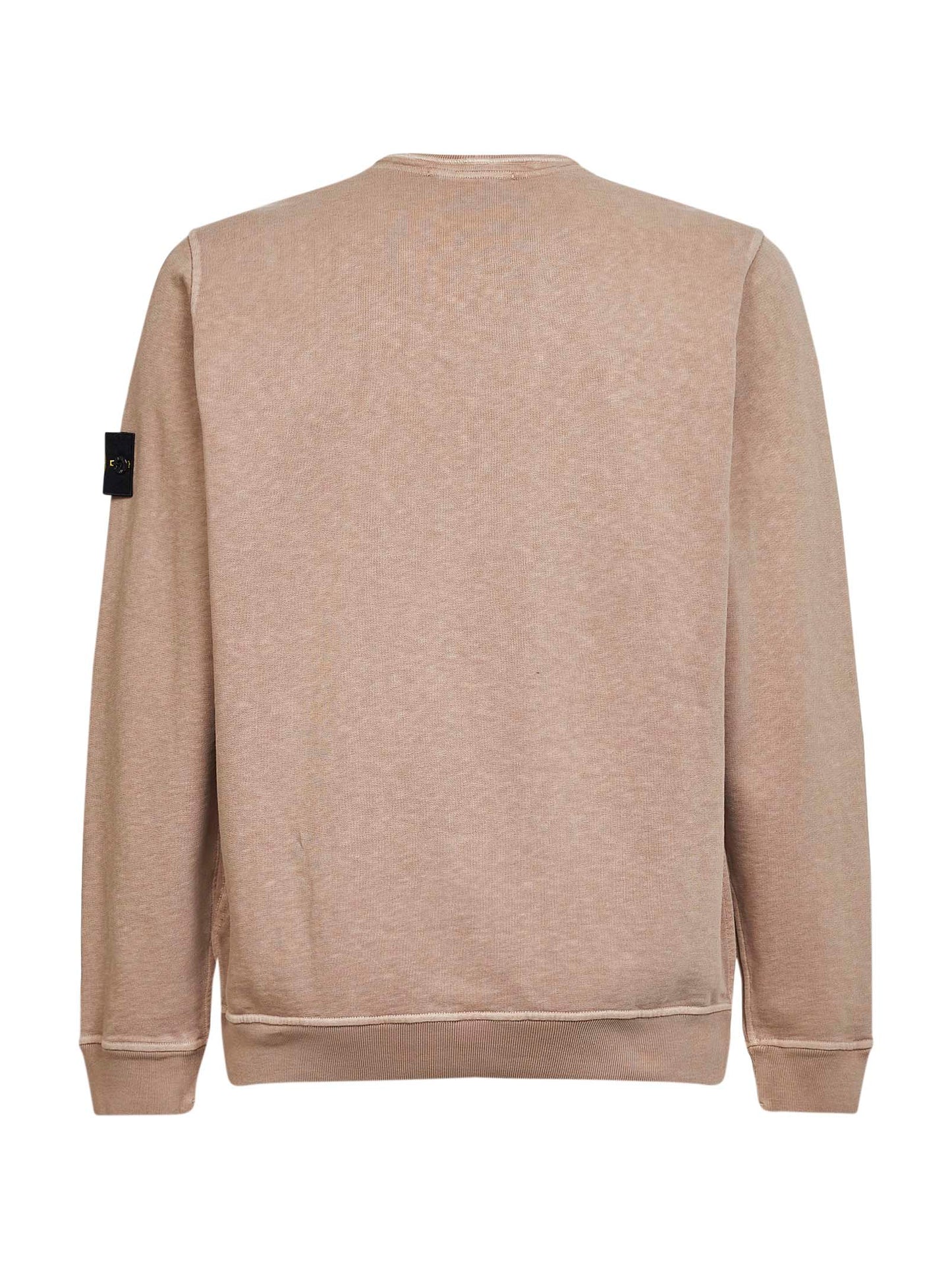 Felpa in cotone malfilé effetto fiammato deserto