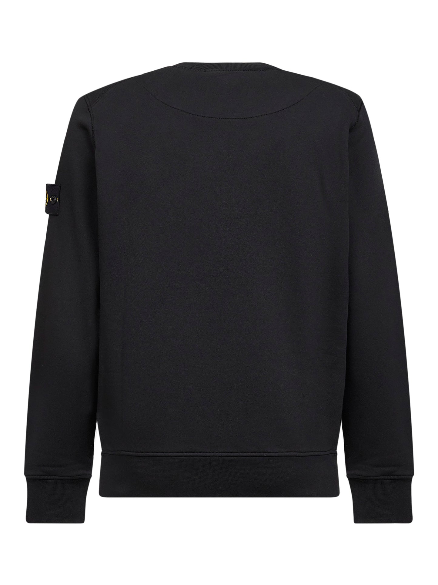 Black organic cotton crewneck sweatshirt