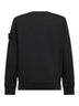 Black organic cotton crewneck sweatshirt