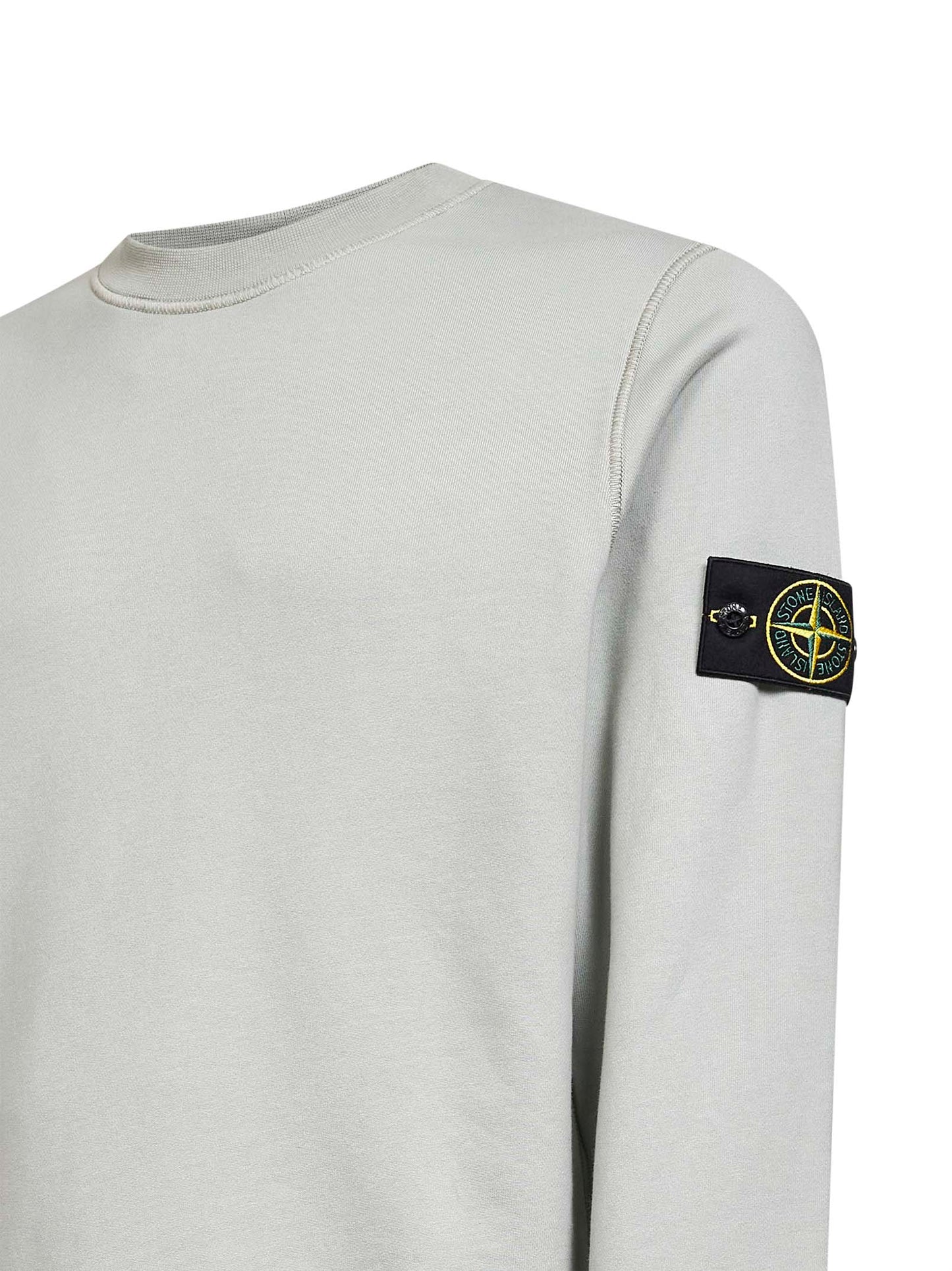 Sage green organic cotton crewneck sweatshirt