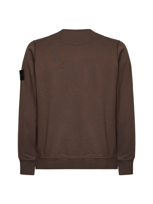 Umber organic cotton crewneck sweatshirt