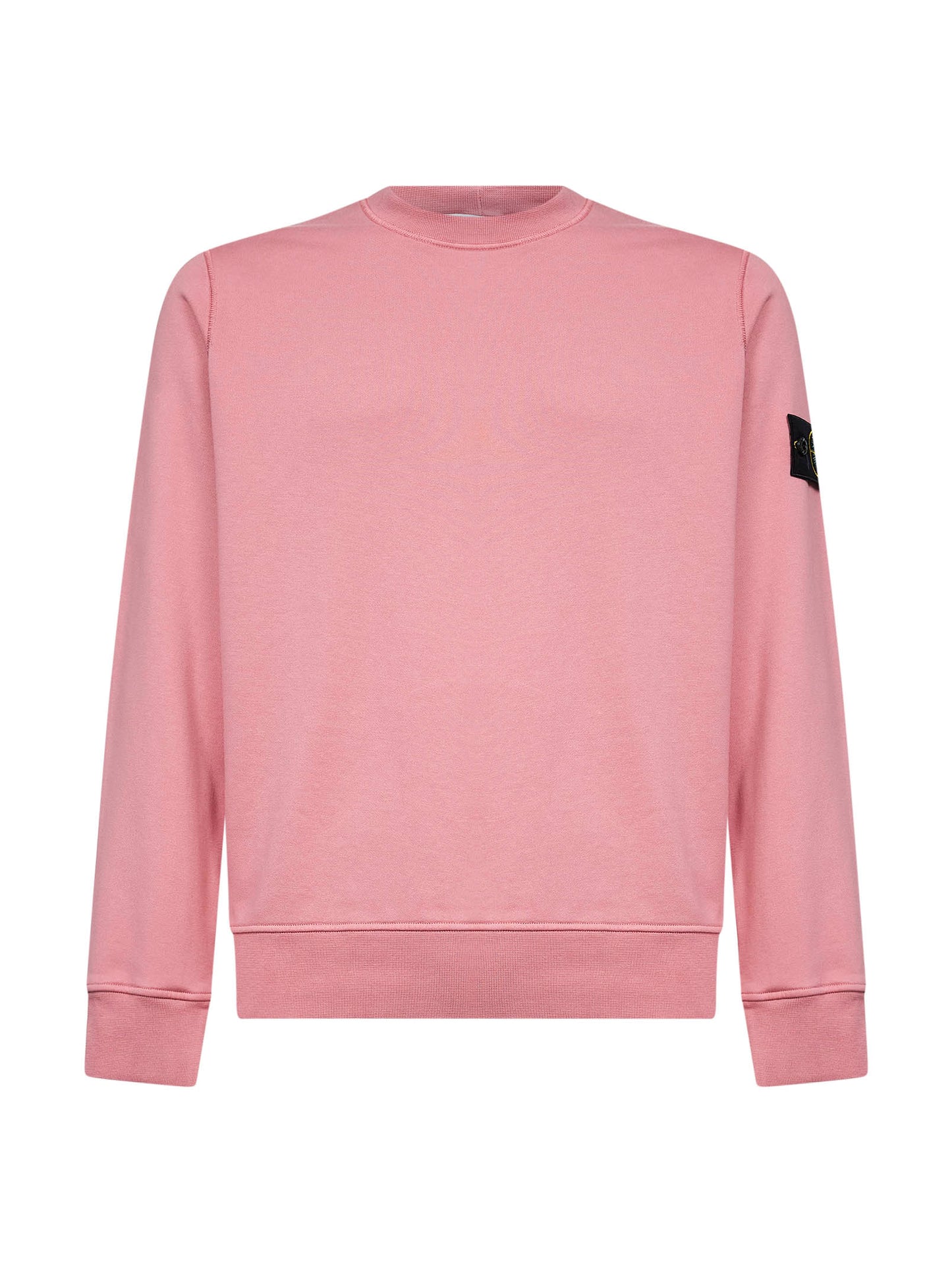 Felpa girocollo in cotone biologico oleandro