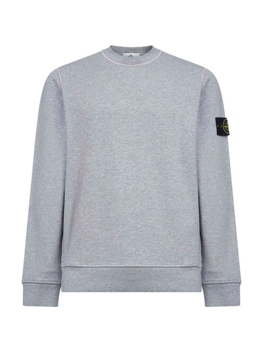 Dark grey organic cotton crewneck sweatshirt