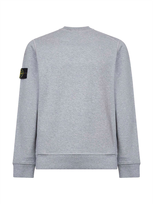 Dark grey organic cotton crewneck sweatshirt