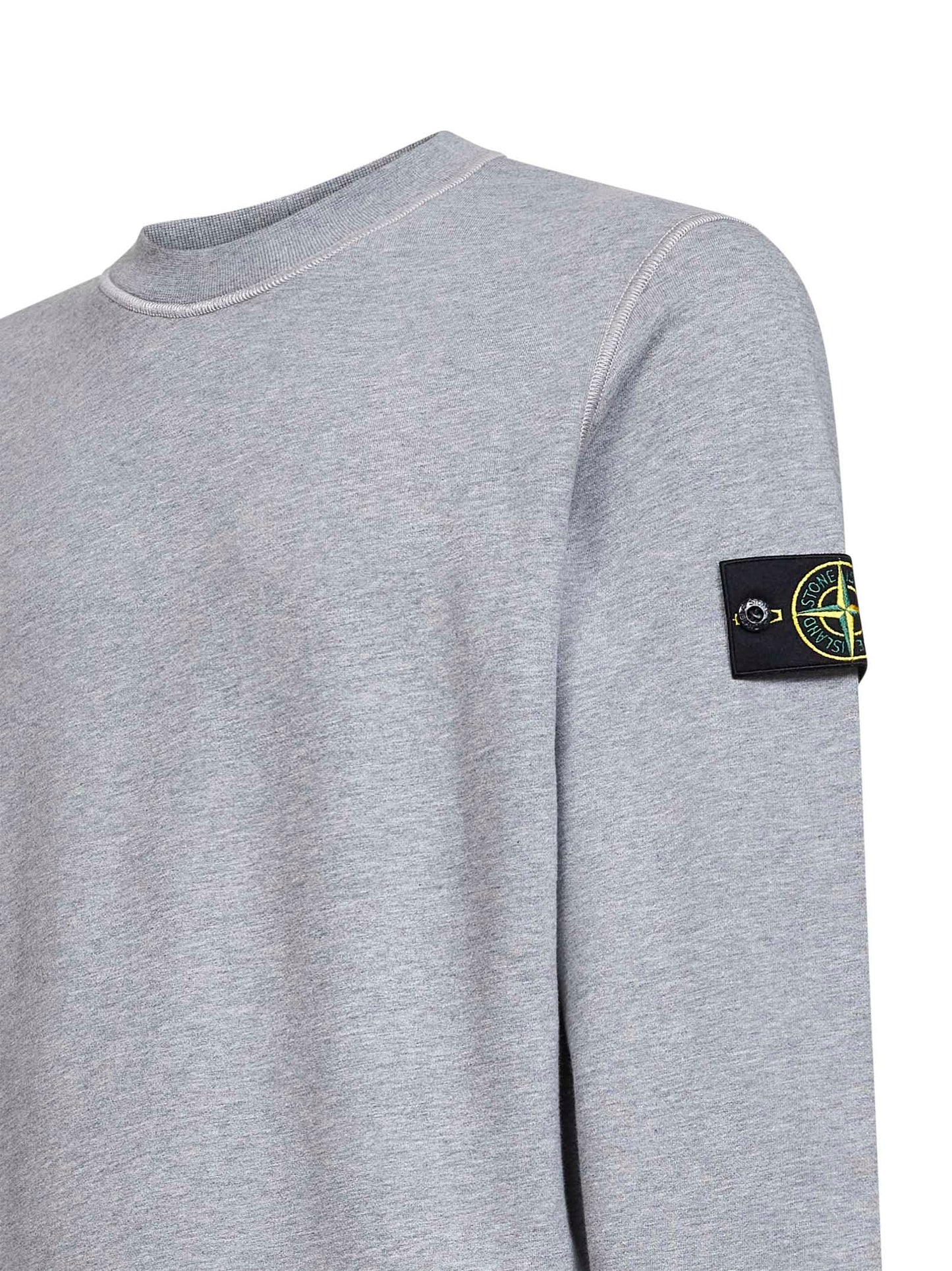 Dark grey organic cotton crewneck sweatshirt