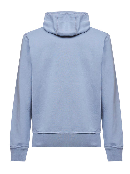 Avio blue organic cotton hoodie