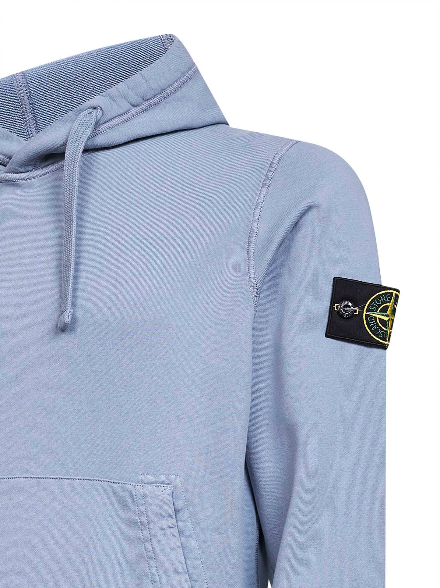 Avio blue organic cotton hoodie