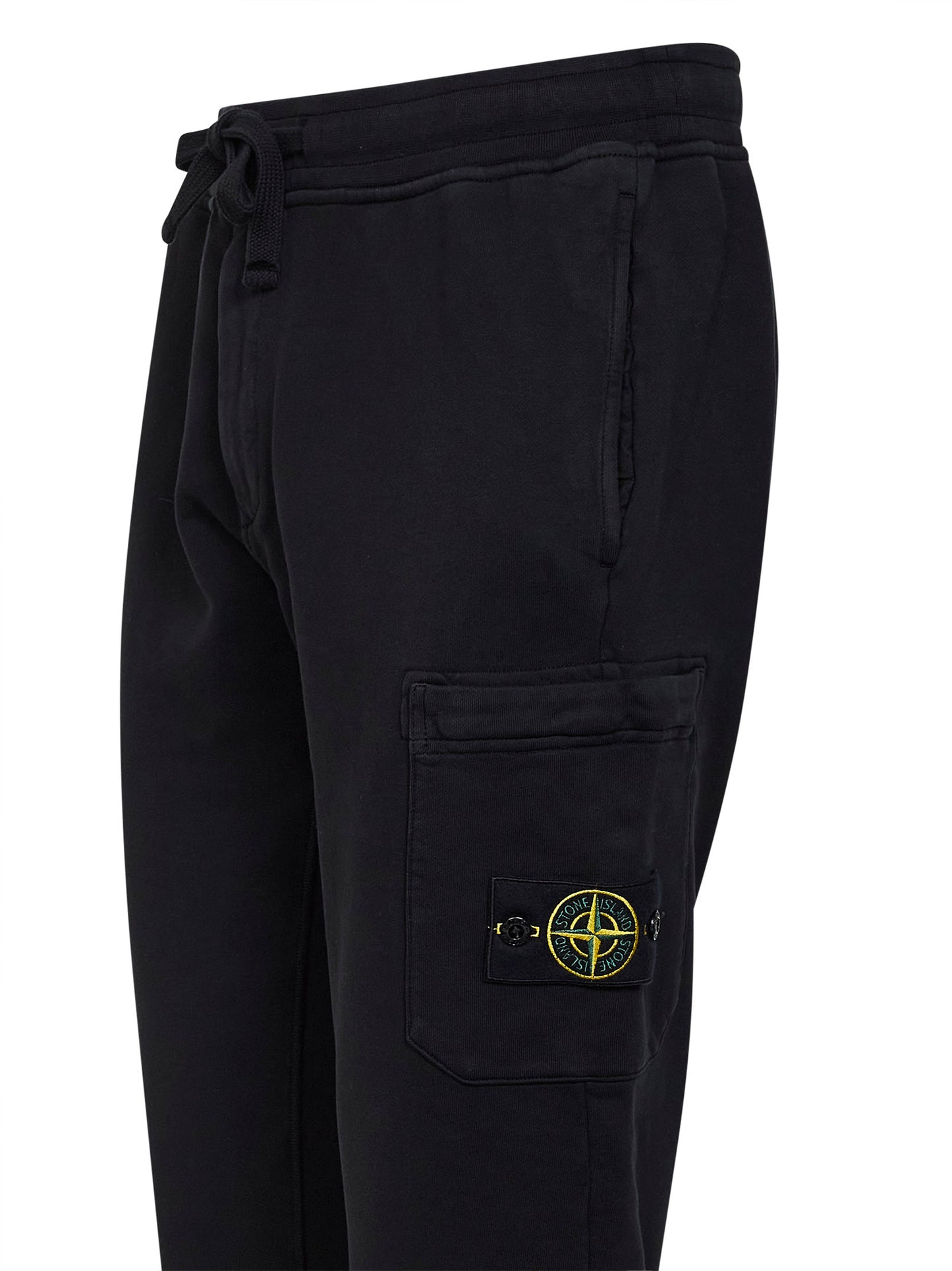 Pantaloni jogger in felpa di cotone biologico nera
