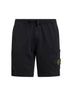 Shorts jogger in felpa di cotone biologico nero