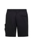 Shorts jogger in felpa di cotone biologico nero