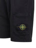 Shorts jogger in felpa di cotone biologico nero