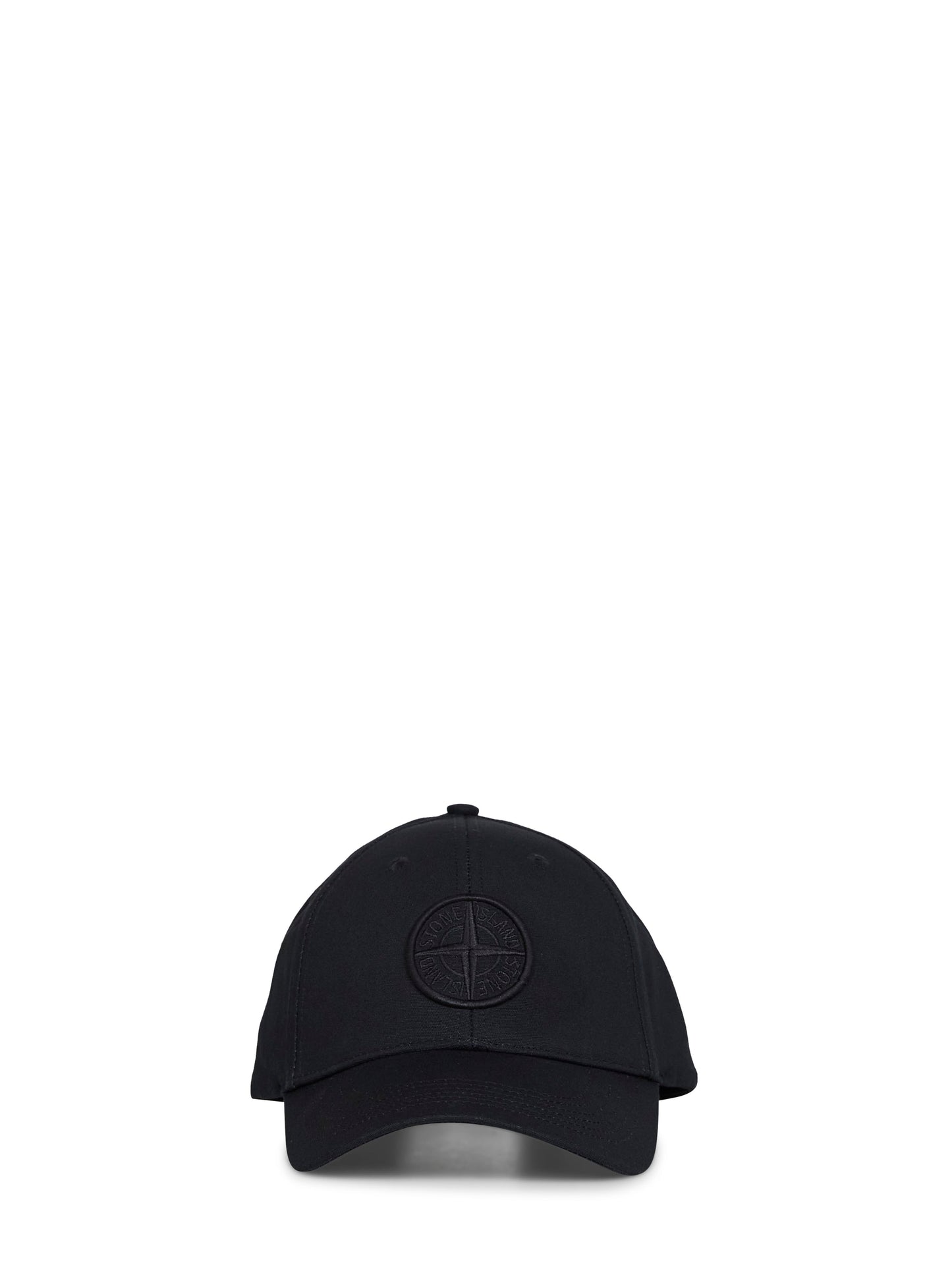 Black cotton rep baseball cap
