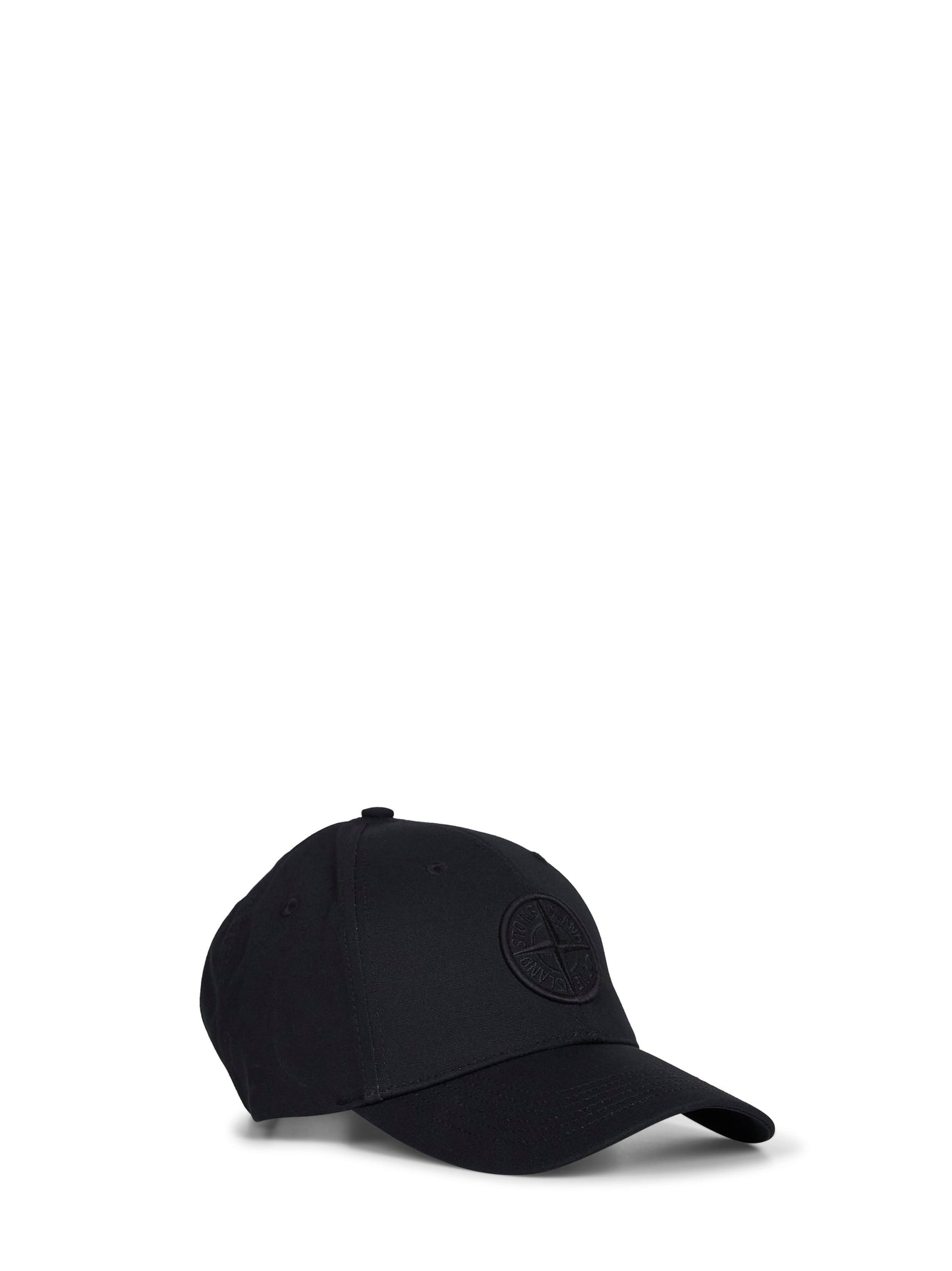 Black cotton rep baseball cap