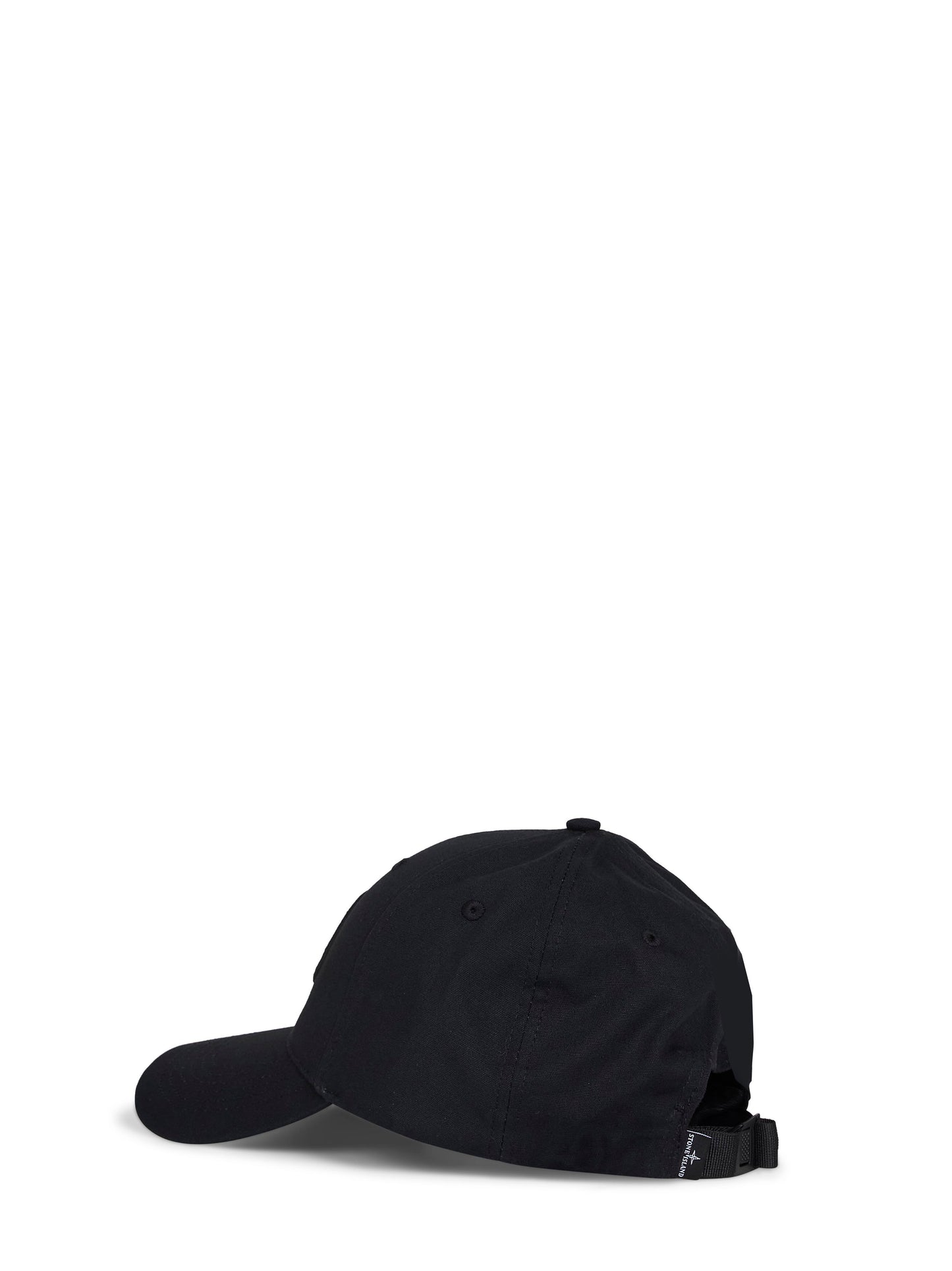 Black cotton rep baseball cap
