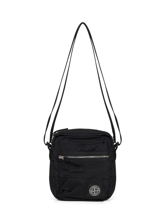 Black crossbody pouch bag