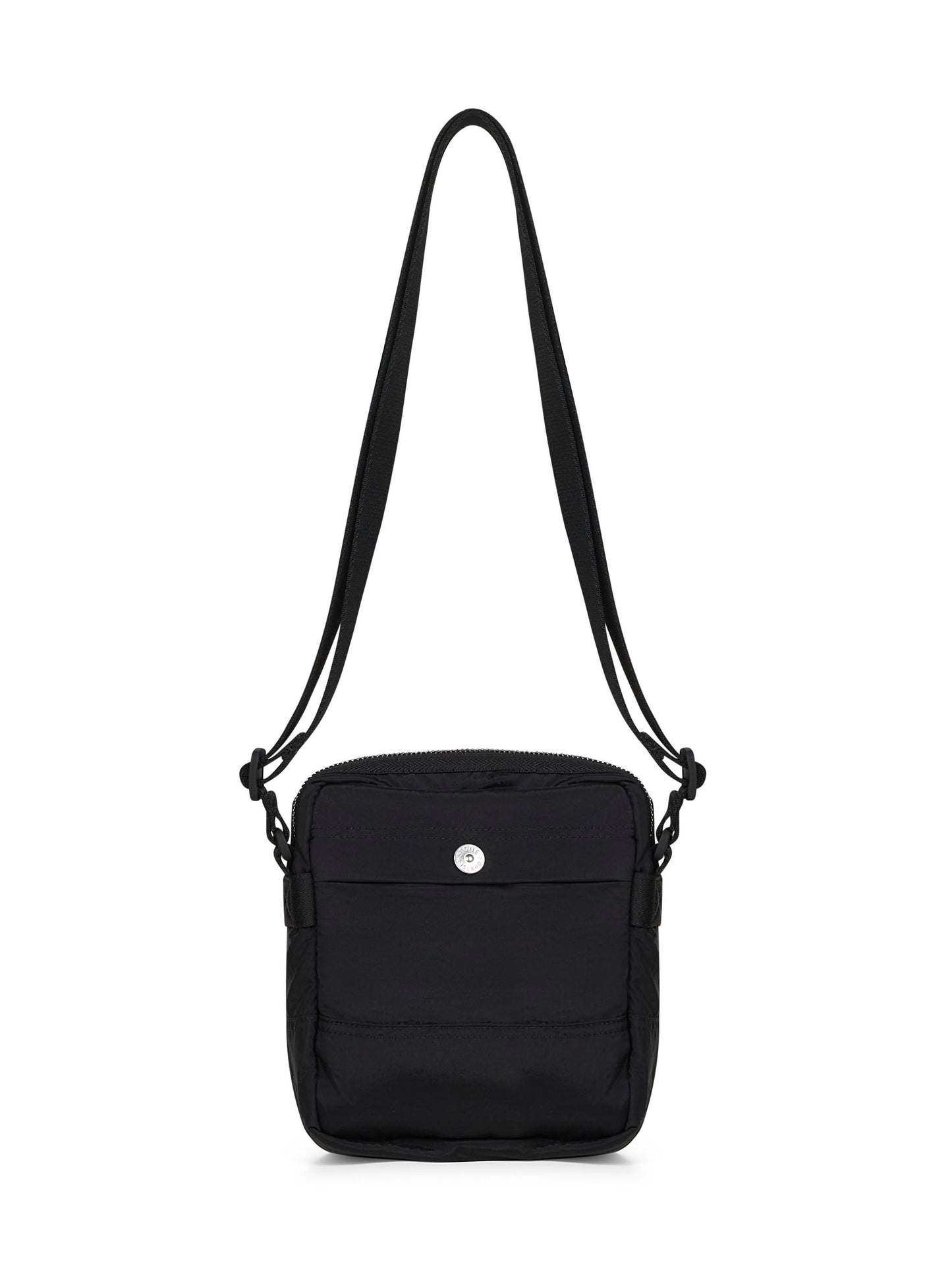 Black crossbody pouch bag