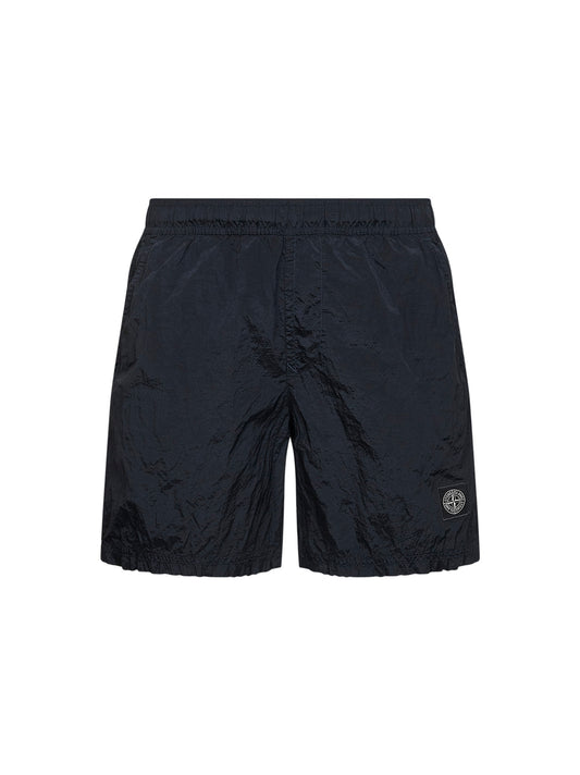 Blue Nylon Metal swim shorts