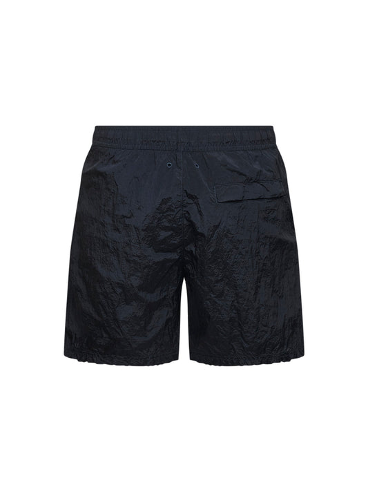 Blue Nylon Metal swim shorts