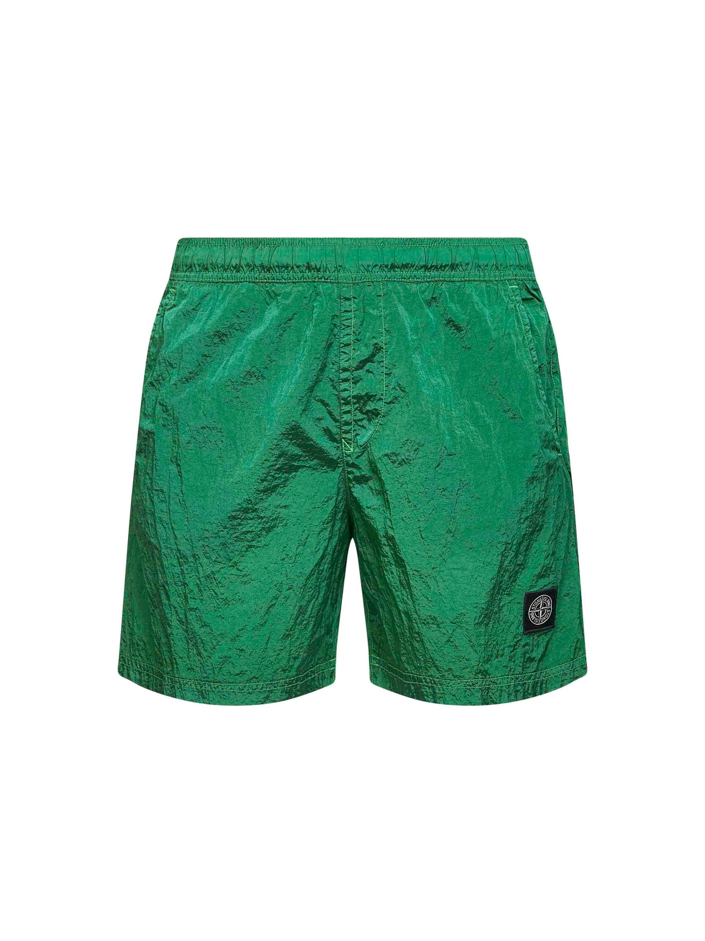 Malachite green Nylon Metal swim shorts