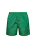 Malachite green Nylon Metal swim shorts