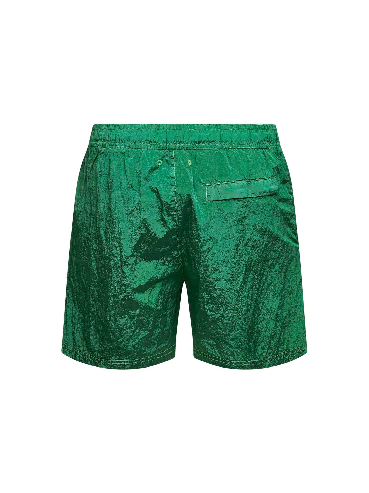 Malachite green Nylon Metal swim shorts