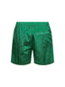 Malachite green Nylon Metal swim shorts