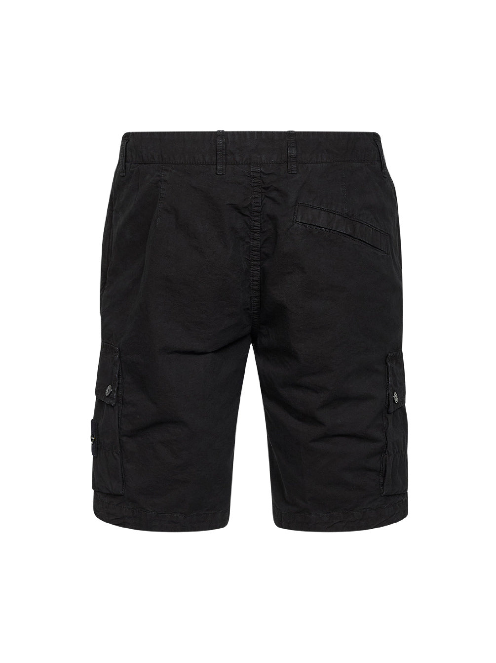 Bermuda cargo in twill di cotone biologico nero