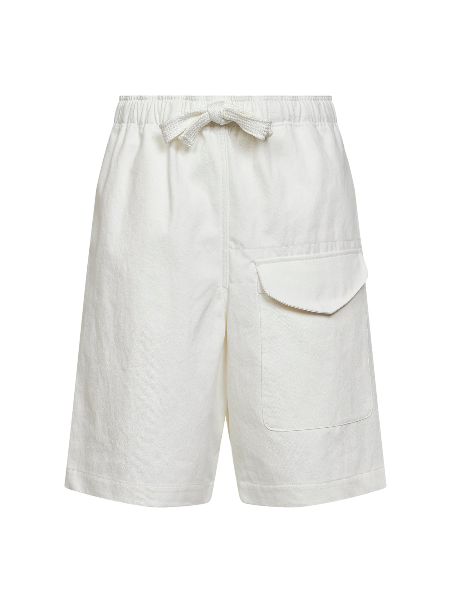 Salt slub cotton twill Ikaria Bermuda shorts