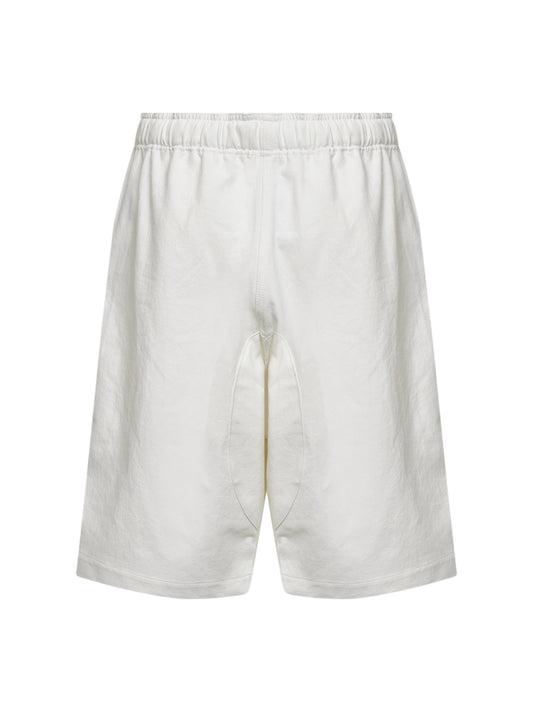 Salt slub cotton twill Ikaria Bermuda shorts