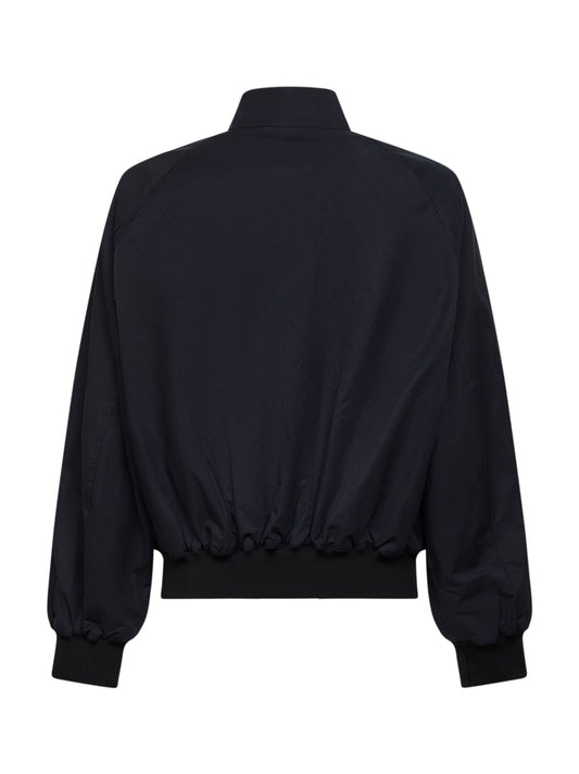 Ink matte cotton and nylon fabric Over jacket