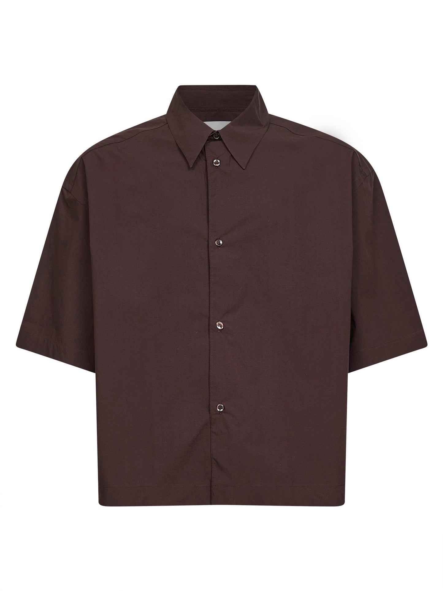 Cocoa poplin Sanko boxy shirt