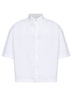 White poplin Sanko boxy shirt