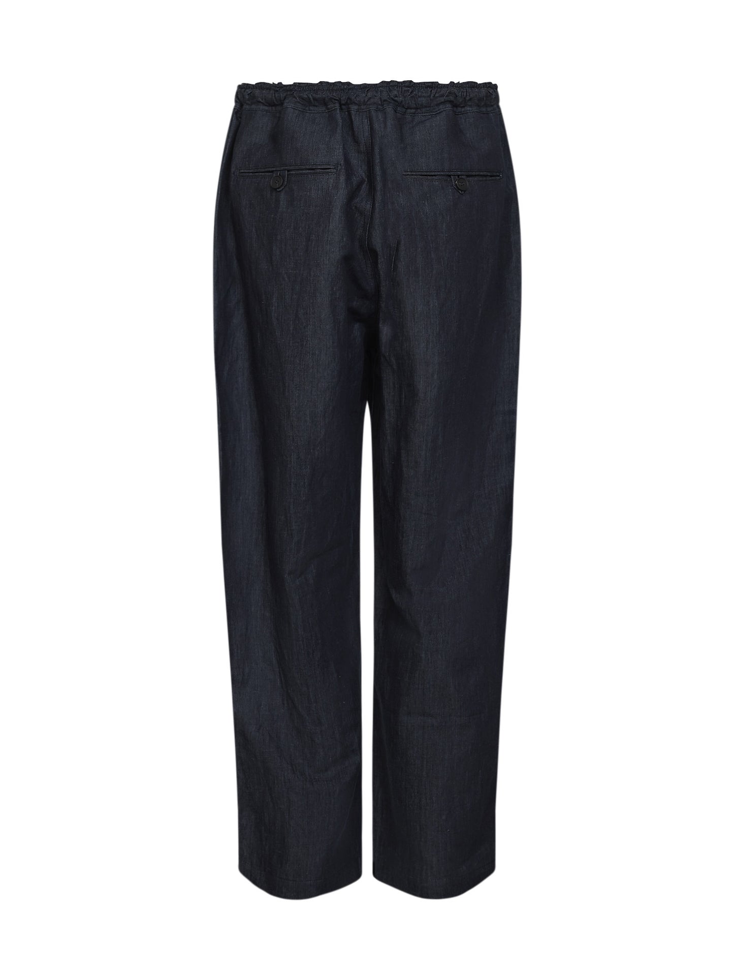 Indigo cotton and linen twill Sonny trousers