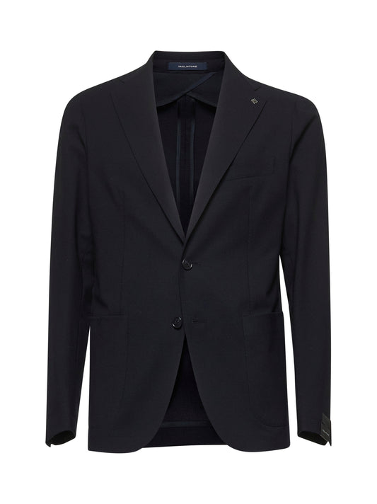 Blazer Montecarlo in lana vergine stretch blu