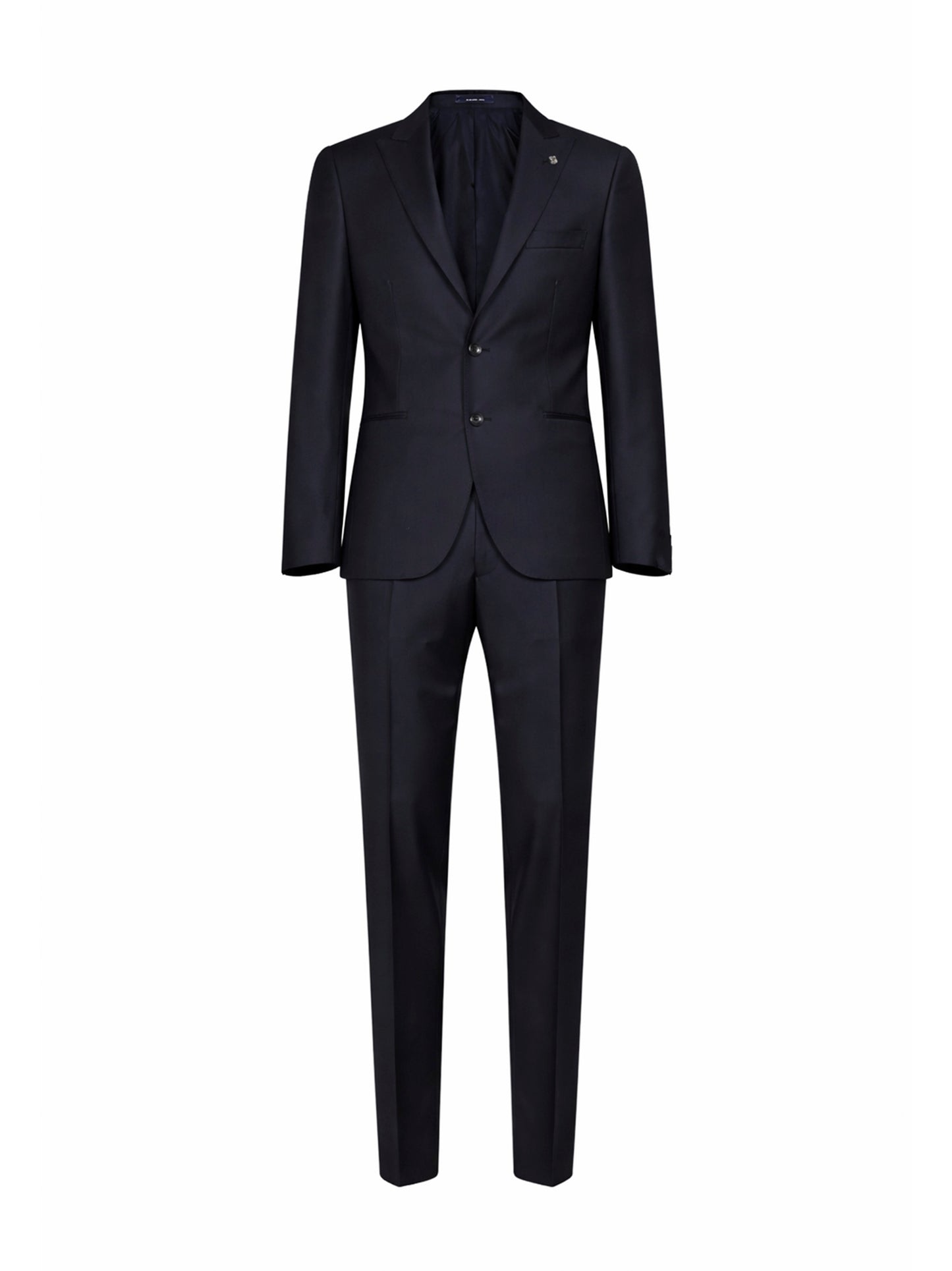 Abito monopetto Bruce in lana vergine blu