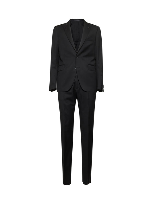 Black virgin wool Bruce single-breasted suit