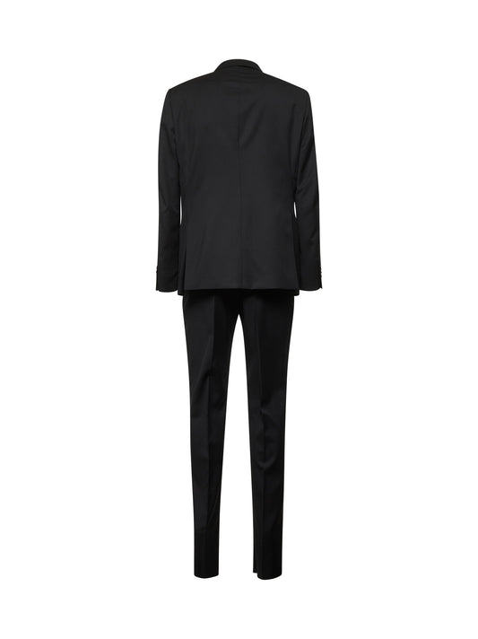 Black virgin wool Bruce single-breasted suit