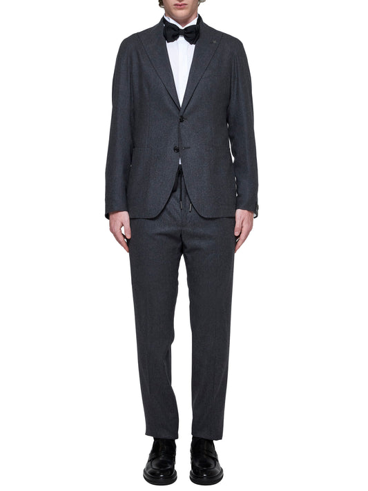 Single-breasted wool suit