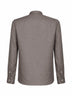 Camicia stile polo in lino tortora