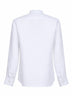 Camicia stile polo in lino bianco