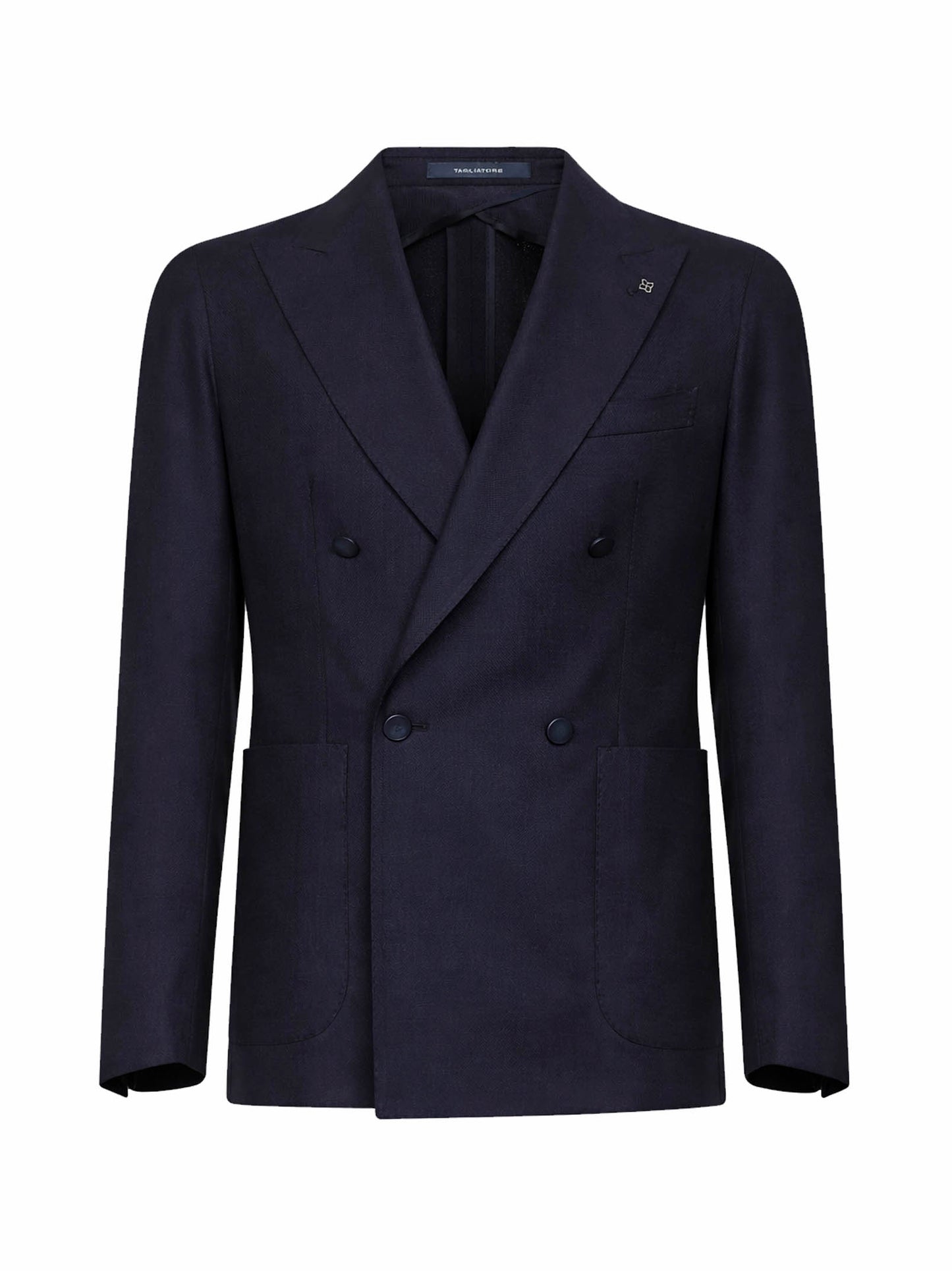 Giacca doppiopetto Montecarlo in lana vergine stretch blu