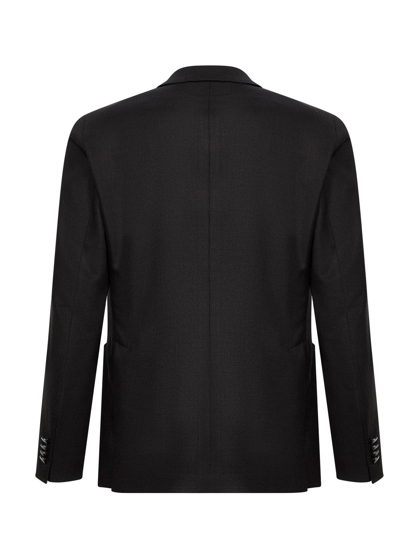 Giacca doppiopetto Montecarlo in lana vergine stretch moro