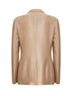 Giacca doppiopetto in cotone jacquard beige