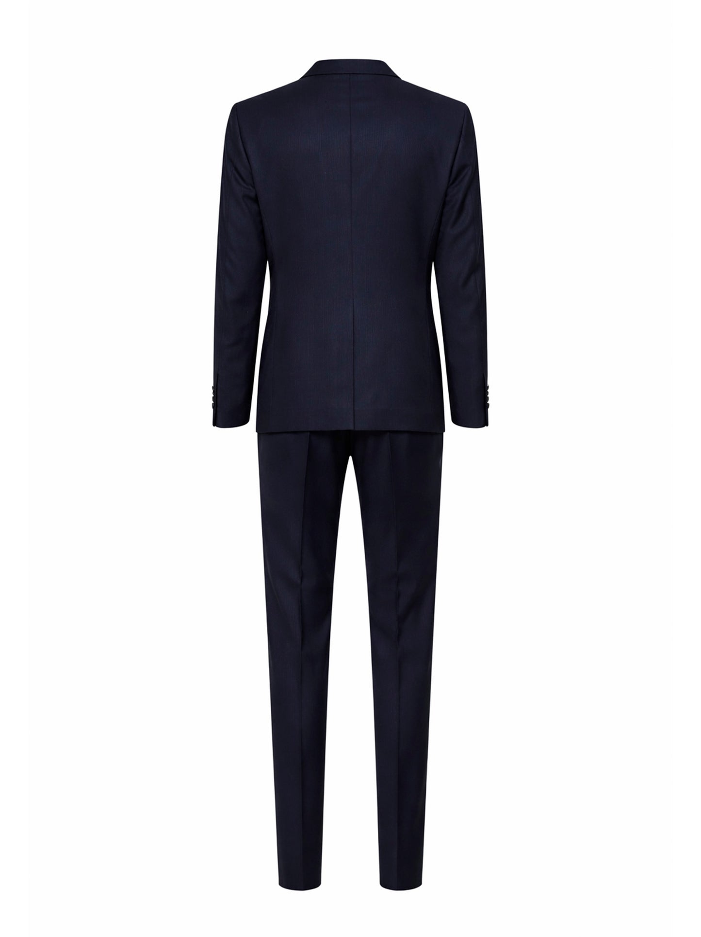 Abito smoking Bruce in lana vergine jacquard blu