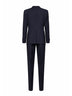 Abito smoking Bruce in lana vergine jacquard nera