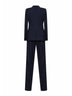 Abito doppiopetto in lana vergine stretch blu