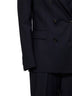 Abito doppiopetto in lana vergine stretch blu