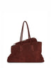 Brown "La Passeggiata Medium" top handle bag