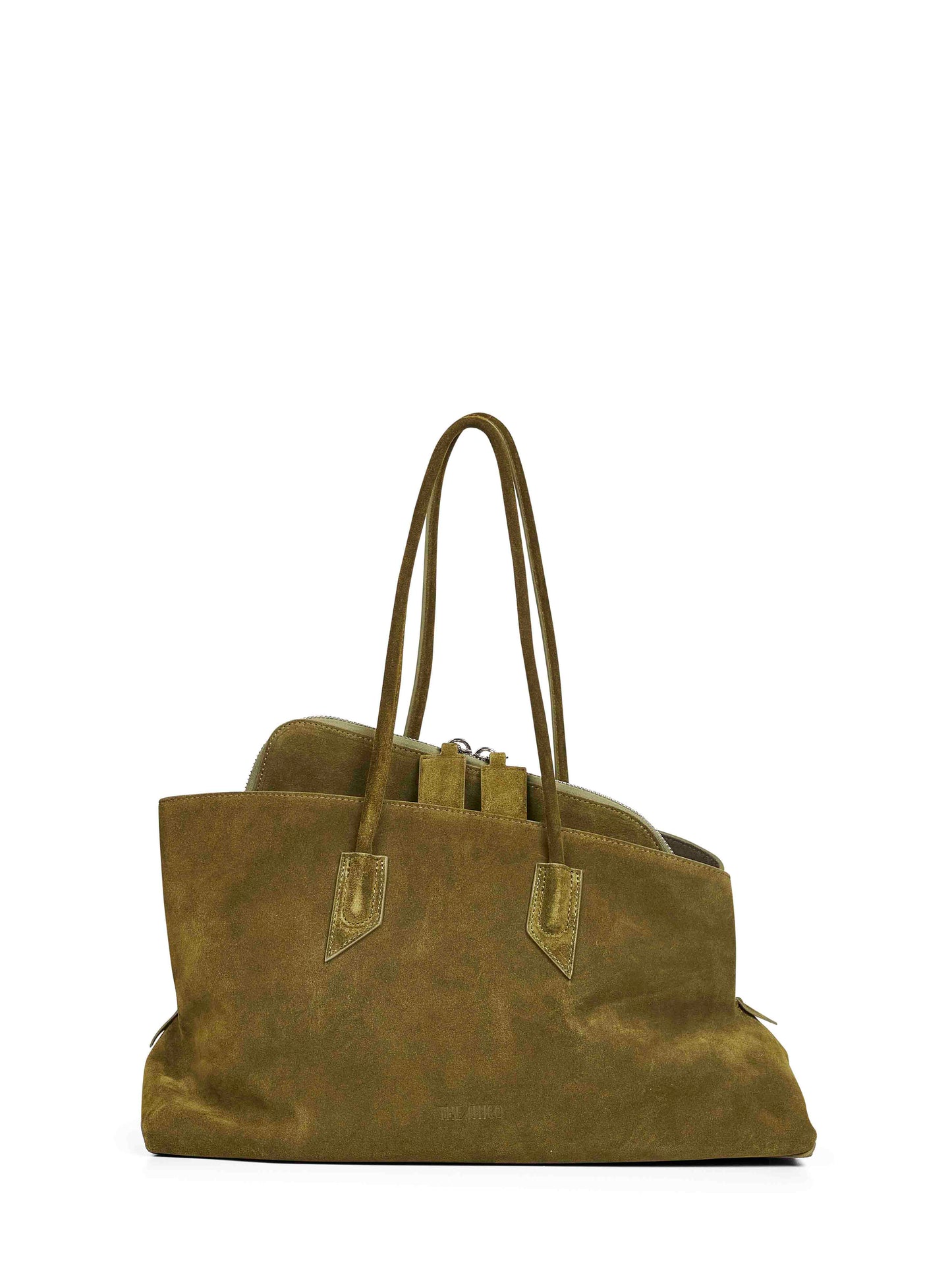 Khaki "La Passeggiata Medium" top handle bag