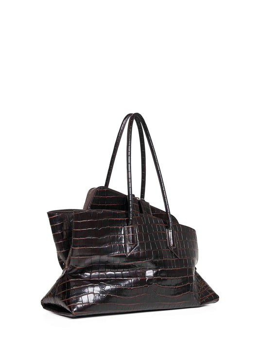 Coffee "La Passeggiata Medium" top handle bag